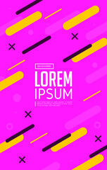Minimalistic pattern, colorfull pink background
