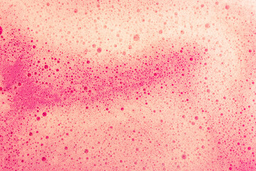 Fototapeta premium Soap bubbles background- suds liquid. Water abstract- pattern texture. Nature beauty- view top