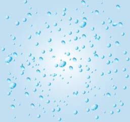vector background drops of clear water