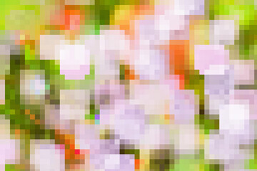 Digital pixel- art decoration. Color abstract background