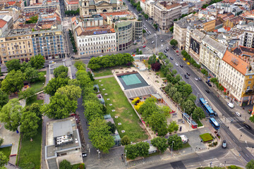 Budapest, Hungary - In the heart of Budapest you can find this place, it's call Elizabeth square, there you can find the Budapest eye, near the Danube and Budapest'sdowntown