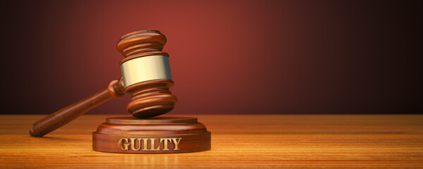Guilty verdict - obrazy, fototapety, plakaty