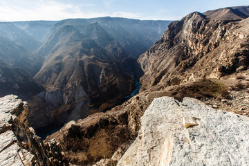 Sulak canyon. Chirkeyskaya HPP.Nature Of The Caucasus. Dagestan, Russia.