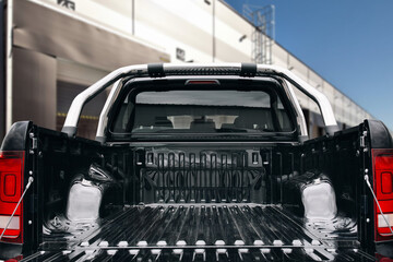 Pickup car with open trunk door © UnPinky