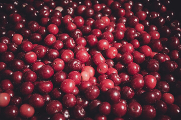 group of red cherries