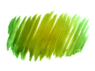 Green and yellow abstract watercolor background. It is a hand drawn. Green and yellow watercolor scribble texture.