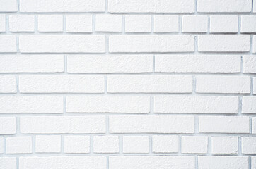 Closeup of a white brick wall texture