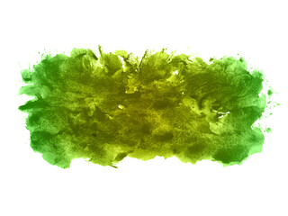 Green and yellow abstract watercolor background. It is a hand drawn. Green and yellow watercolor scribble texture.
