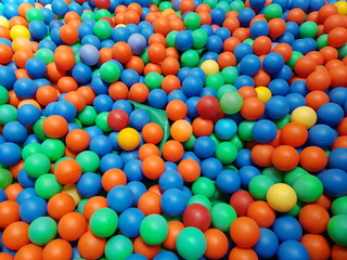 colorful plastic balls
