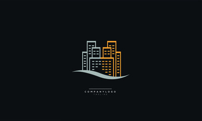 Moden and creative home, building, house, key real estate logo