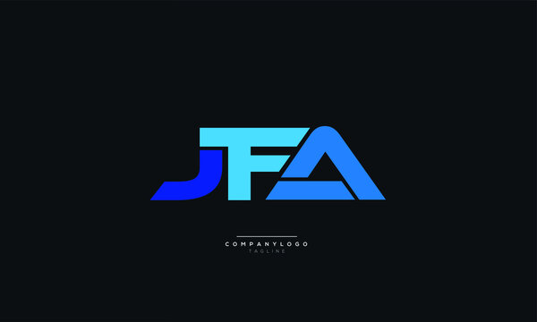 JFA Letter Logo Alphabet Design Icon Vector Symbol