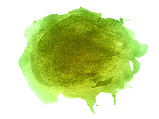 Green and yellow abstract watercolor background. It is a hand drawn. Green and yellow watercolor scribble texture.