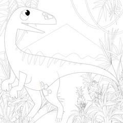 Dinosaur Brachiosaurus Suitable For Any Of Graphic Design Project Such As Coloring Book And Education