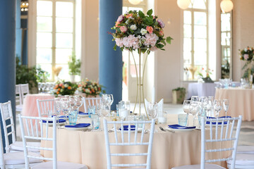 decor of the wedding hall