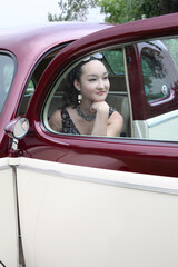 Vintage car and model