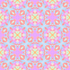 Tribal Art Medallion. Purple, Pink, Lavender 