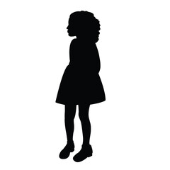 a girl body silhouette vector