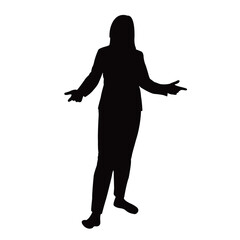 a woman body silhouette vector