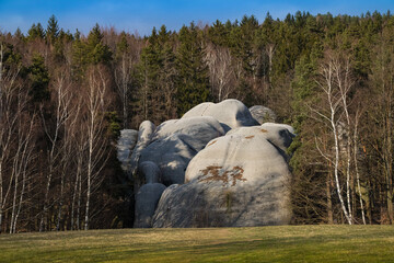 
natural monument czech elephant stones,