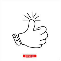 hand icon.Flat design style vector illustration for graphic and web design.Flat design style vector illustration for graphic and web design.