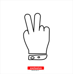 Obraz premium hand icon.Flat design style vector illustration for graphic and web design.Flat design style vector illustration for graphic and web design.