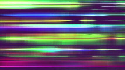 Abstract digital multicolor lines speed motion light background. hi tech concept for business technology.