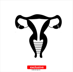 Gynecology icon.Flat design style vector illustration for graphic and web design.