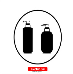 plastic bottle icon.Flat design style vector illustration for graphic and web design.