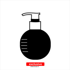 plastic bottle icon.Flat design style vector illustration for graphic and web design.