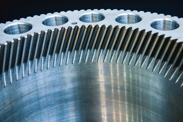 Gear wheel gear, close-up shot