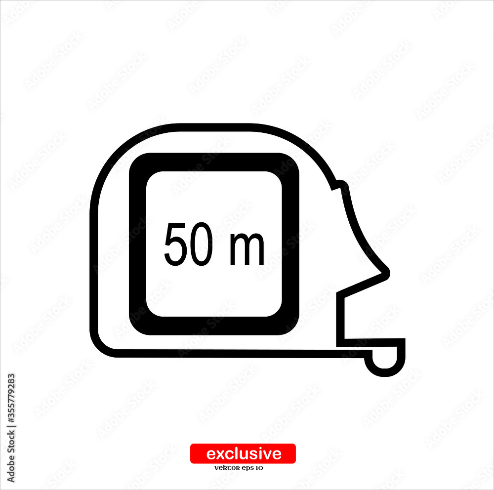 Poster measuring tape icon.flat design style vector illustration for graphic and web design.