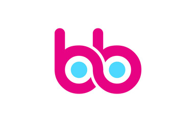 bb or b Letter Initial Logo Design, Vector Template - obrazy, fototapety, plakaty