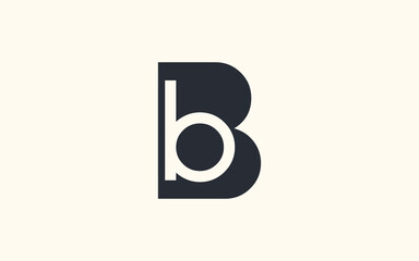 BB or B Letter Initial Logo Design, Vector Template