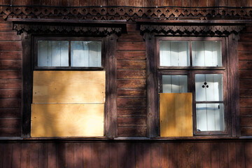 old wooden house
