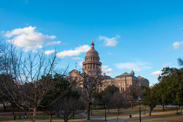 Fototapeta na wymiar Austin State Capitol Texas City Scape