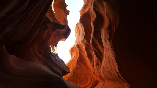 Antelope Canyon Slot Canyon in Arizona Tilt Down Southwest USA