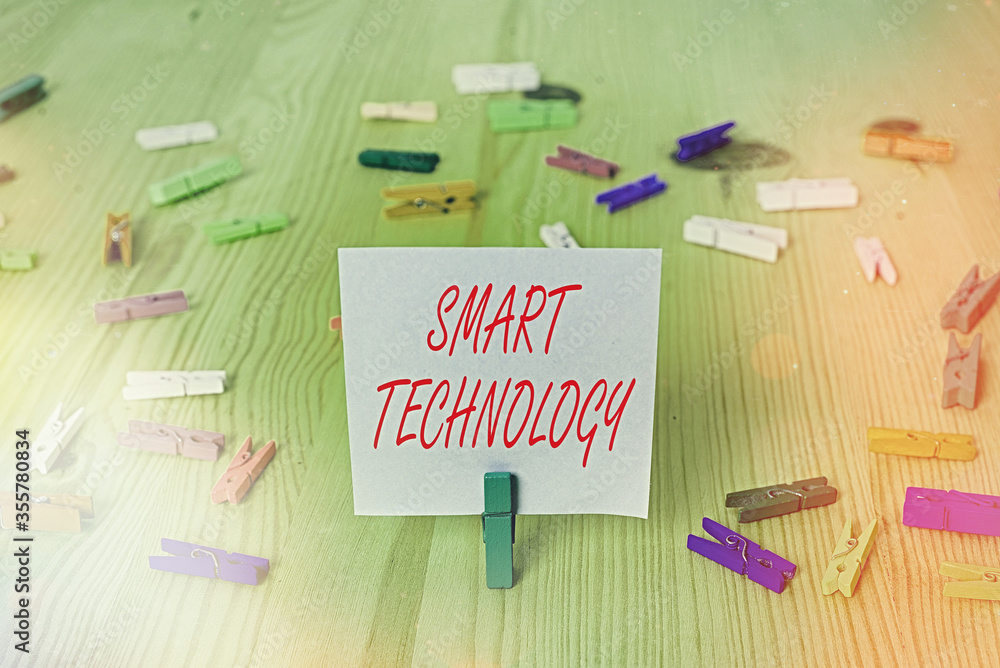 Poster writing note showing smart technology. business concept for used to protect and prevent errors in ha