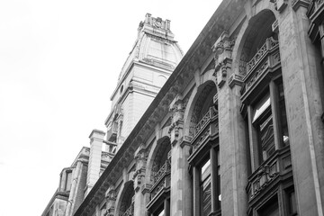 Financial buildings in the downtown area of the city of Buenos Aires. Banks in historic buildings.