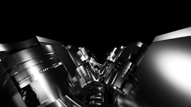 Pistons of modern car engine