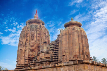 Landscape View of Famous Indian Temples 9th century Brahmeswara Temple is a Hindu temple dedicated...