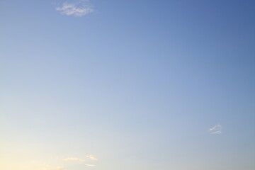 evening blue sky background