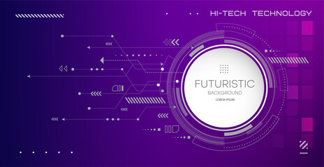 Obraz premium Abstract circuit board technology. Technological design. High tech digital technology concept.Vector