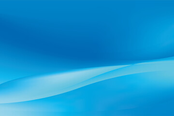 Abstract Smooth Blue Wave Background Design, Dynamic Blue Background Template Vector
