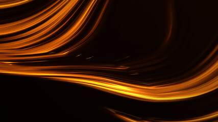 Abstract golden background with waves  luxury. 3d illustration, 3d rendering.