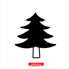 tree icon.Flat design style vector illustration for graphic and web design.