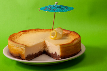 traditional homemade cheesecake