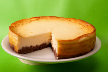 traditional homemade cheesecake