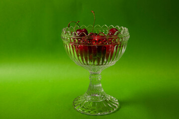 fresh currant on green background