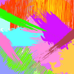 Abstract colorful paint brush and strokes, scribble pattern background. colorful nice hand drawn and splash colours for your design. modern beautiful grunge and stripes backdrop