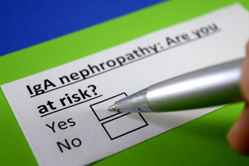 Obraz premium Questionnaire about infectious disease